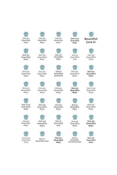 Bimotif Χρήση για όμορφες μέρες, σετ αυτοκόλλητων με γραφή, κλιμακωτό, 525 τμχ