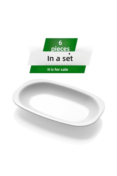 Alezy 422 Göreme Melamine Thermostar Merid Kayak Plate 29X18 cm White