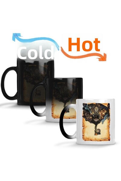 Baskı Dükkanı Darth Ash Vader - Magic Porcelain Mug and Cup Set