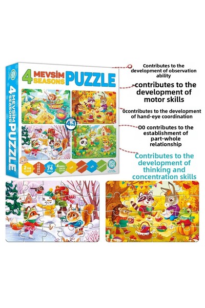 Circle Toys 4 Seasons Puzzle - Light and Stylish Design