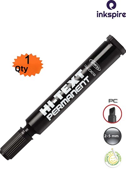 inkspire قلم تحديد دائم ذو طرف مقطوع، قطعة واحدة من قلم تحديد أسيتات ذو طرف مسطح عالي النصوص لرسم الصناديق