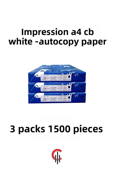 ÇÖZÜM KAĞIT A4 Cb Impression White Copy Paper - 3 Pack 1500 Pieces