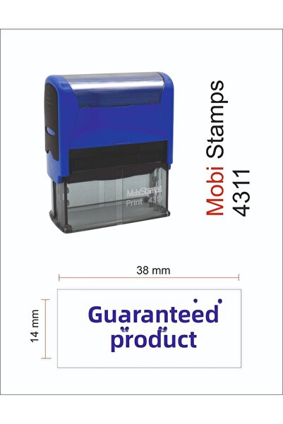 Mobistamps ختم الأمة، منتج مضمون بحبر أزرق