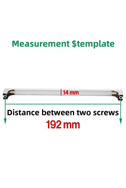 Badem10 Chrome Color 192 mm Metal Club Cabinet - Kucheyş Kitchen Drawer