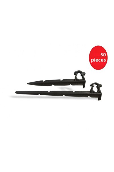 HMC كومة تثبيت مع مشبك معدات الري بالتنقيط الطويلة (50 قطعة)