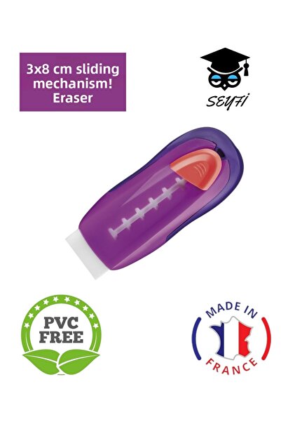 SEYFİKİRTASİYE Eraser Maped with Sliding Mechanism 3X8 cm