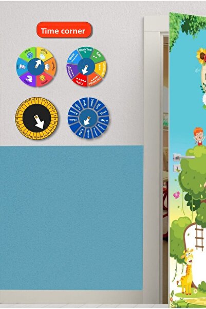 Dekor Vagonu Wooden Time Wheel Educational Set |   Time Concept |   Education...