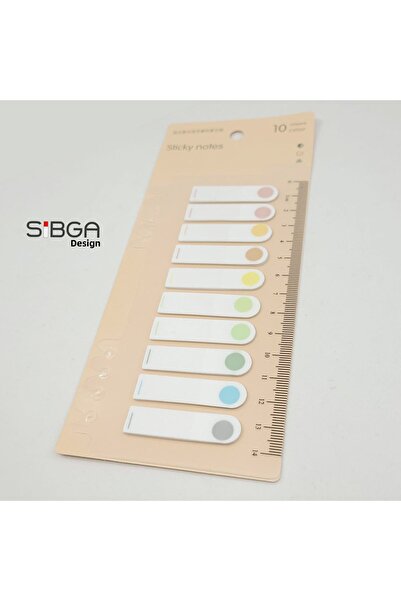 sibga tasarım Transparent Colored Postit Post-it Post ItBookmark Bookmark Postit Sticker Note Paper 200 Sheets