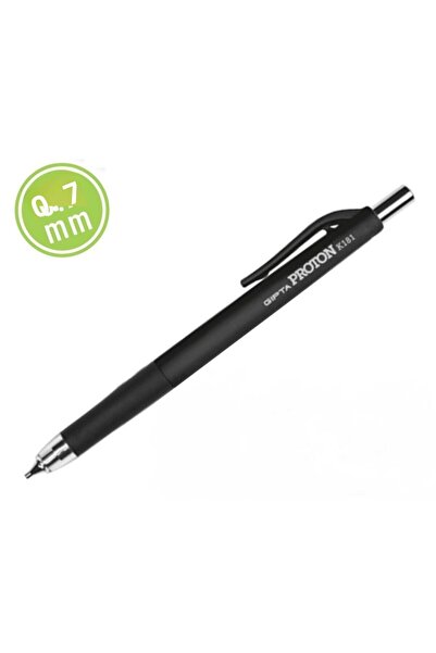 Gıpta قلم بروتون متعدد الاستخدامات K181 بطرف 0.7 مم باللون الأسود