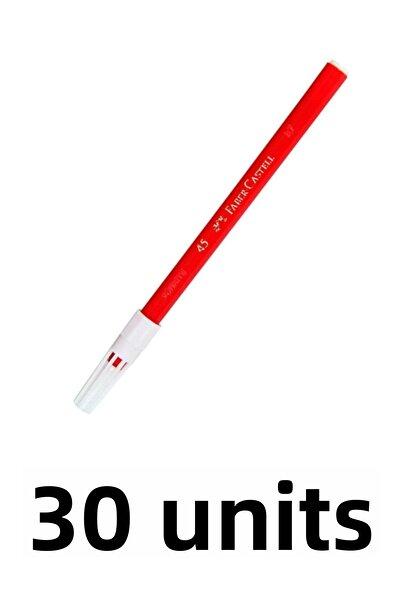 Faber Castell 30 قلمًا أحمر اللون
