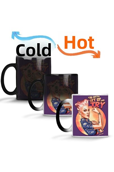 Baskı Dükkanı كوب تراي ماجيك مج بورسلين