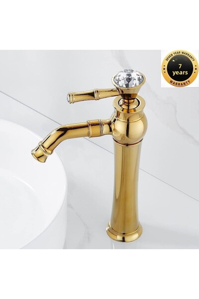 OEM حوض غسيل أطباق الحمام باللون الذهبي - ضمان لمدة 7 سنوات، صنبور مستورد