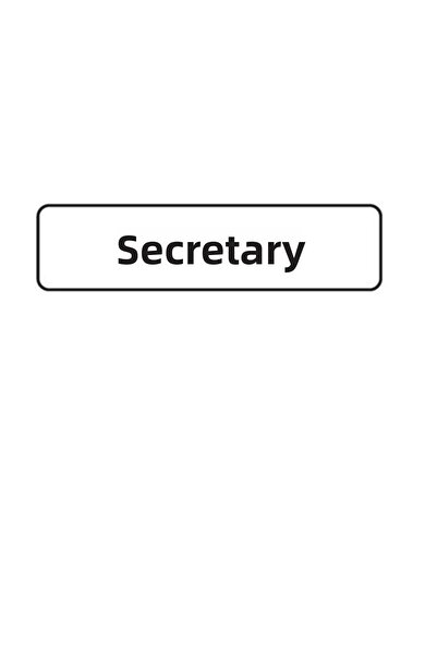 Tvet 426586   Model Secretary Information Sign - 7.5 cm