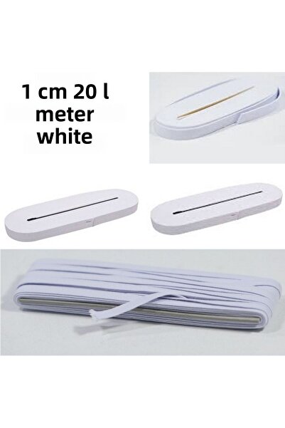 mrtbilisim Alb 1 cm talie picior și elastic pentru îngheț Anvelopă pentru beb...