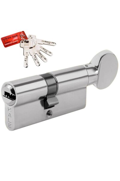 Kale Kilit Kale 164Bme Ball Cylinder with Steel Pin 90 mm (35 10 45)-Nickel
