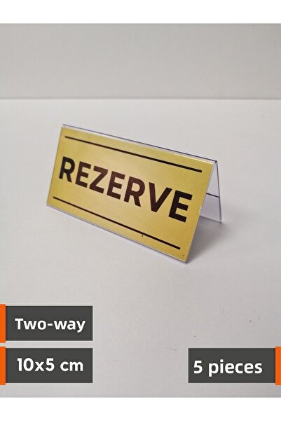 Şeffaf Etiket 5 قطع من مادة PVC المحفوظة للنشر في اتجاهين، جهاز محفوظ لسطح المكتب، طاولة محفوظة باللون الذهبي