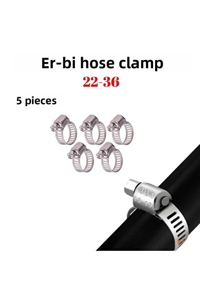 JuneThree A Tip 22-36 mm Clemă reglabilă pentru furtun 5 bucăți