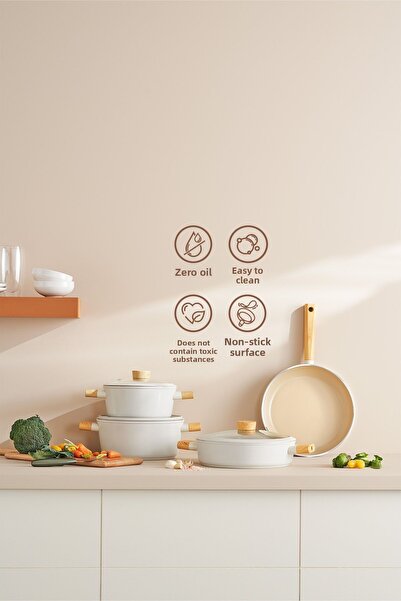 Emsan Swiss Crystal 7 Piece Cookware Set