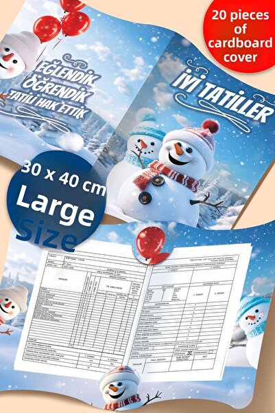 colortouch Θήκη για έντυπα Α4 με θέμα τον χιονάνθρωπο, 20 τεμάχια μεγάλου μεγ...