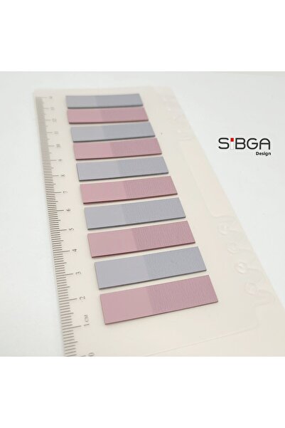 sibga tasarım Transparent Colored Post-It Note Paper - 200 Sheets Bookmark Sticker