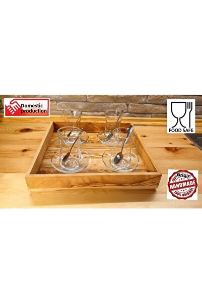 F&S WoodArt شجرة زيتون - خشب طبيعي - صينية فاخرة - طبق تقديم - طبق تقديم الطع...