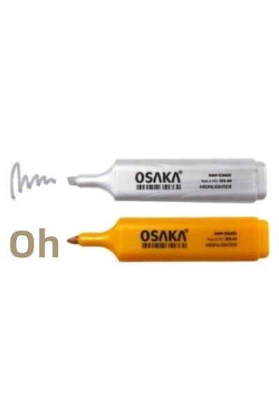 Osaka قلم تمييز معدني 2 لون (ذهبي فضي) F.k