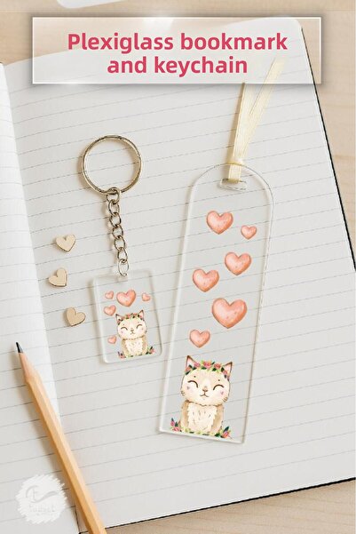 t tuğset etiket مجموعة هدايا سلسلة مفاتيح من زجاج شبكي AA-T1255