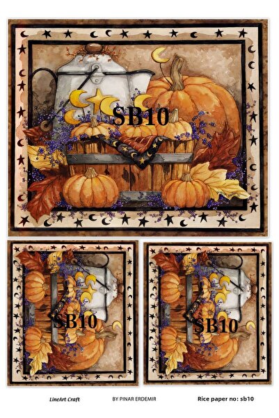 LİNEART ورق ديكوباج نحاسي - خريف 10، 29x42 سم