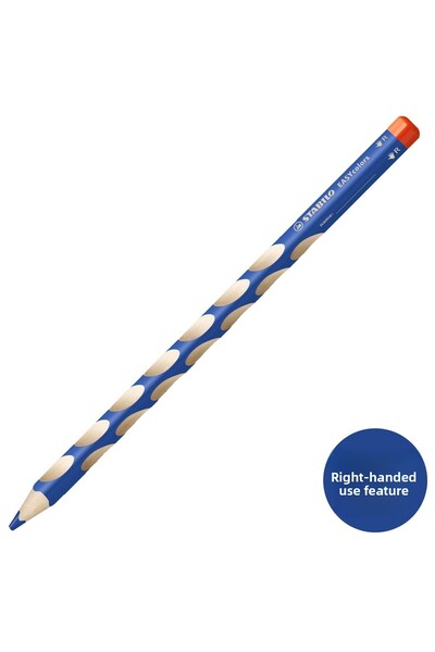 Stabilo قلم ألوان جافة لليد اليمنى من Easycolors باللون الأزرق الداكن 332-405