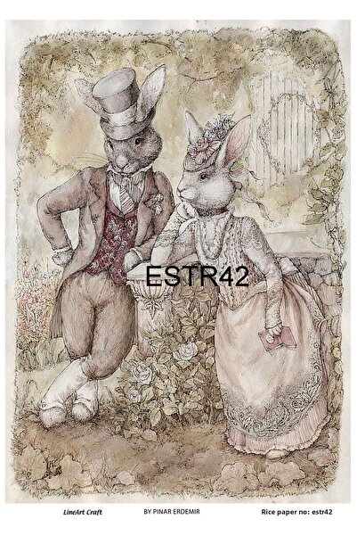 LİNEART ESTR42- ورق تزيين نحاسي مقاس 29 × 42 سم