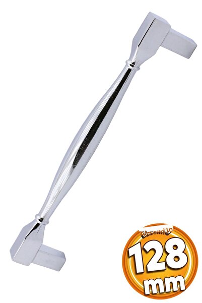 Badem10 128 mm Metallic Chrome Color Handle, Daruluk Cemetery Gate, Kitchen Drawer