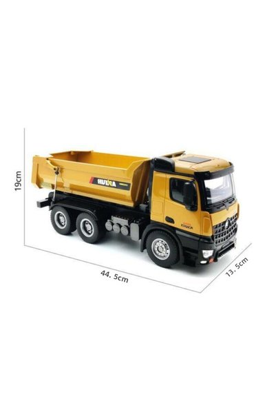 Huina 1/14 10 Channel Full Metal Rc Model Professional Remote Control Dump Truck Engineering Vehicle
