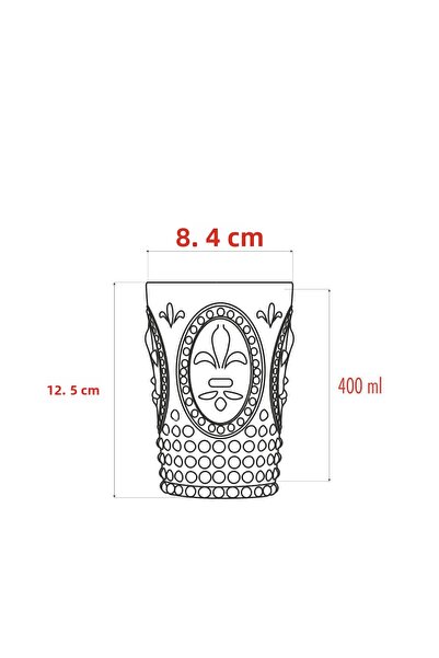 Depa Acrylic Colored 6-Piece Short Cup & Water Soft Drink Coffee Side Cup 400 Ml (Not Glass)