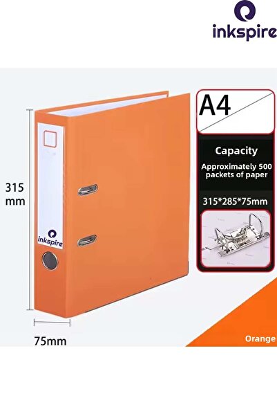 inkspire 1Pc Wide Office Folder - with Ring, Plastic Document Folder, Pp File Organizer, Office Folder with Lock