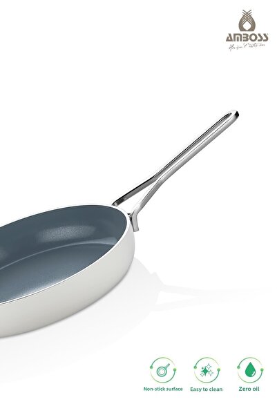 Amboss 4 Piece Greenhouse Spectrum Fireproof Non-Stick Ceramic Oblate Pot Pan Set