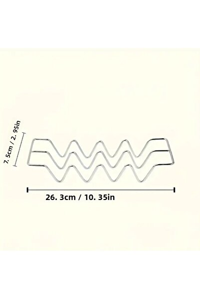 SYNOPE Stainless Steel Taco Holder - Stringing Wire Tray Attachment