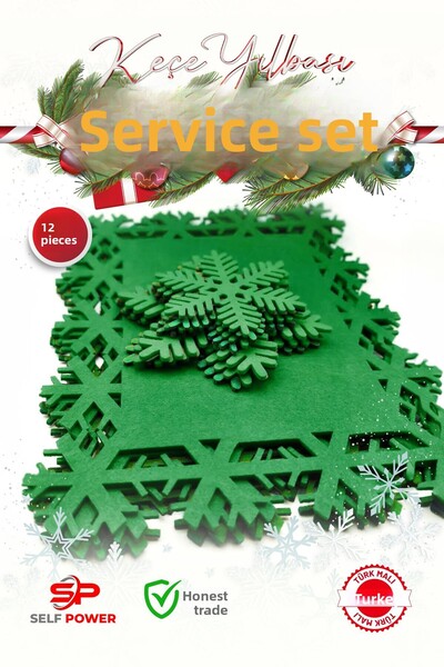 Self Power 12 bucăți de suporturi din pâslă cu design special și elegant pent...