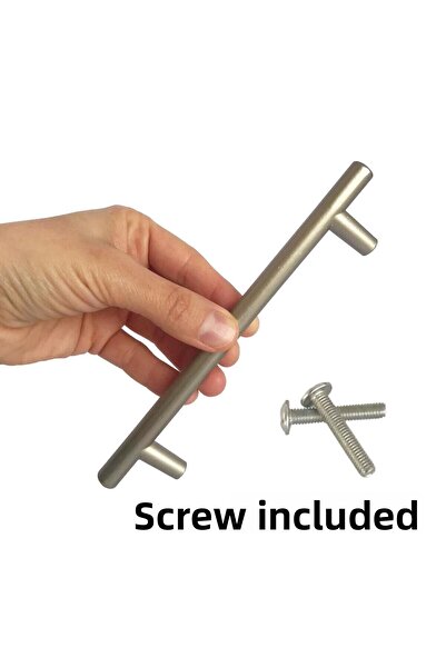 GLASWEN Overlength Handle Satin 128 mm Handle Furniture Kitchen Cabinet Drawer Wardrobe Door Handle Handle Metal Handles