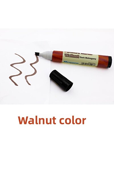 Badem10 Furniture Touch Up Pen Wooden Table Coffee Table Cabinet Pen Scratch Remover Crack Concealer Brown Walnut