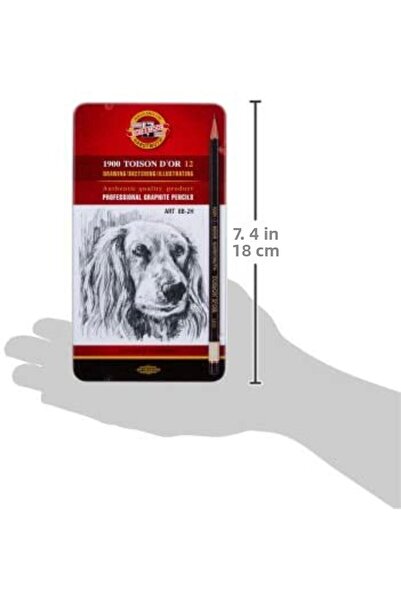 Koh-i Noor Kohinoor 1900 Toison Dor 8B-2H Professional Graduated Pen Set / 1912