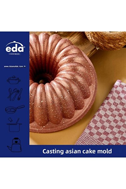 Eda Zk-934 Asian Sliced Granite Cake Mold Rose
