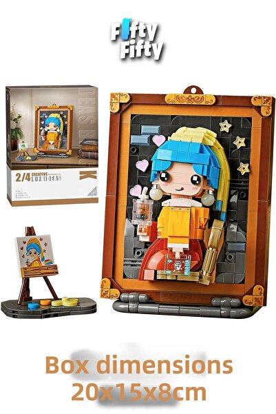 Vagonlife Loz Series Toy with Easel Figure Création 676 Pieces Setfflz-1287