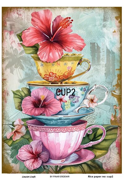 LİNEART ورق ديكوباج LineArt بنمط نحاسي - LA-CUP2