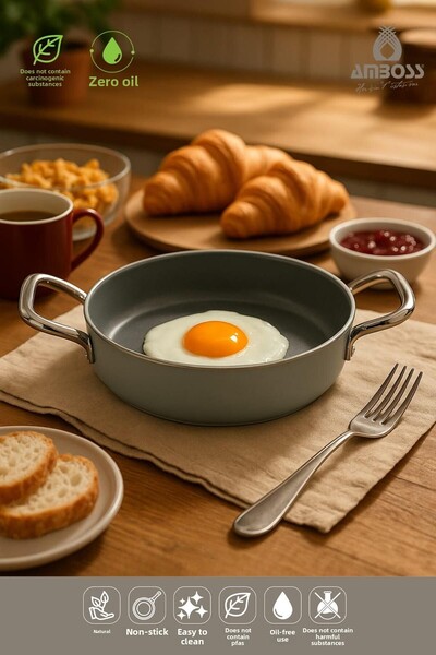 Amboss Sera Nova Fireproof Non-Stick Ceramic Pan 20 cm – Gray