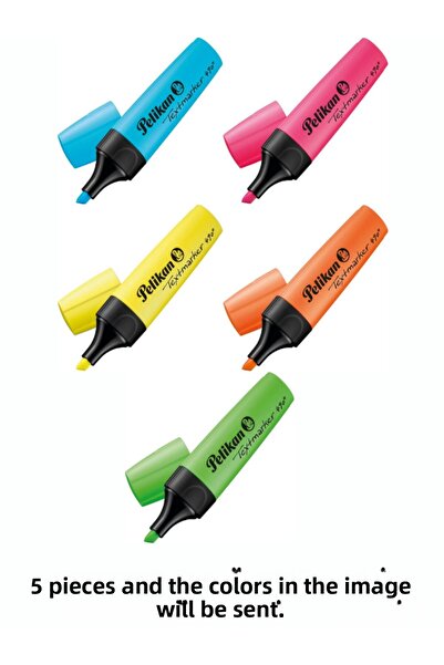 Pelikan مجموعة أقلام تمييز PELICAN 490 مكونة من 5 ألوان