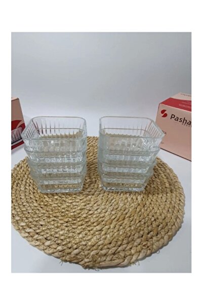 ÇAYLAR AVM Drop Patterned Freesia 8 Pieces Glass Bowl 225 Cc Boxed 4 X 2 Boxes