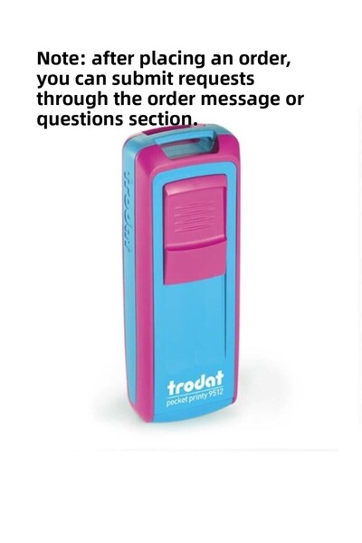 KARADENİZ DİJİTAL ختم الجيب P4 47x18 ملم وردي أزرق لباد 9512