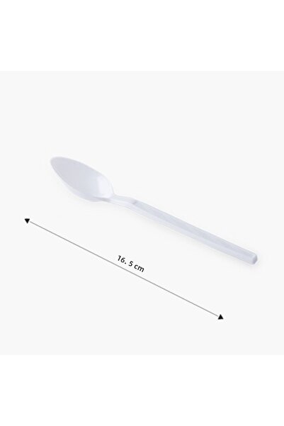 Falcon Disposable Plastic Tea Spoon - Set of 50