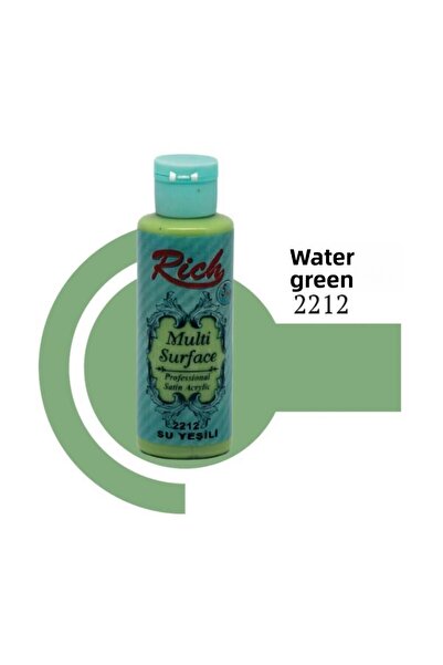 toptanbul طلاء أكريليك غني متعدد الأسطح 2212 أخضر مائي 120 سم مكعب