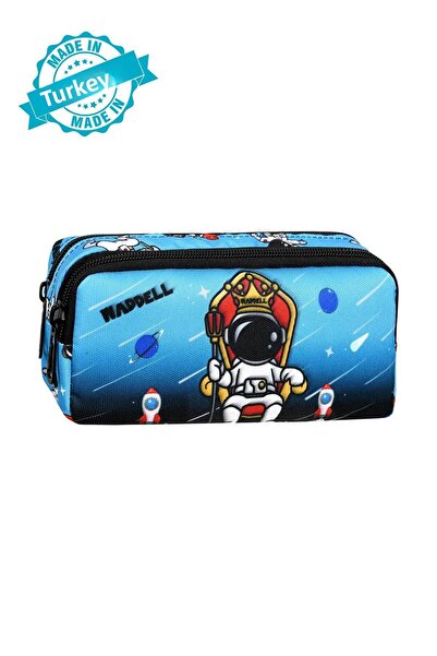 Waddell Trusa de creion cu licență cu 2 buzunare cu model astronaut negru-alb...